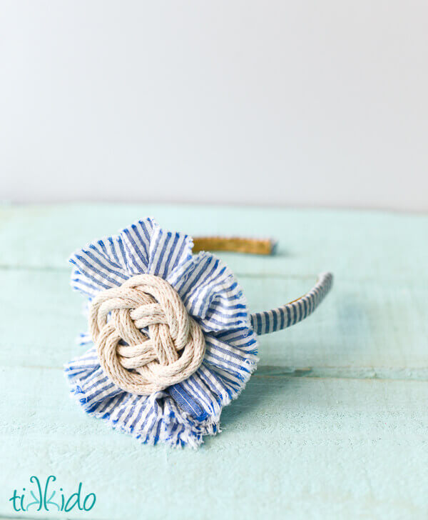 Easy Nautical Knot Headband Tutorial